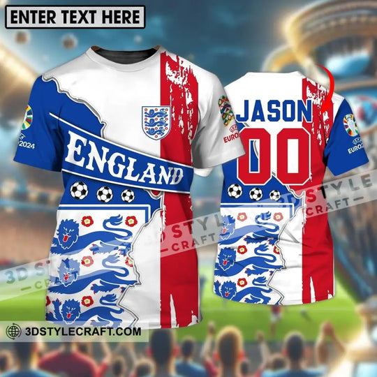 Unisex Shirt - Custom Name And Number Shirt, England National Team style option 1