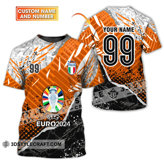 Unisex Shirt - Custom Name And Number, Euro 2024 Cup Shirt Italia National Team Shirt style option 1
