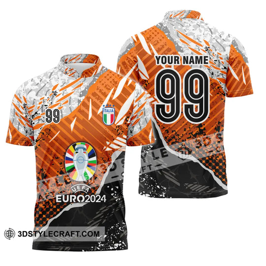 Unisex Shirt - Custom Name And Number, Euro 2024 Cup Shirt Italia National Team Shirt style option 3