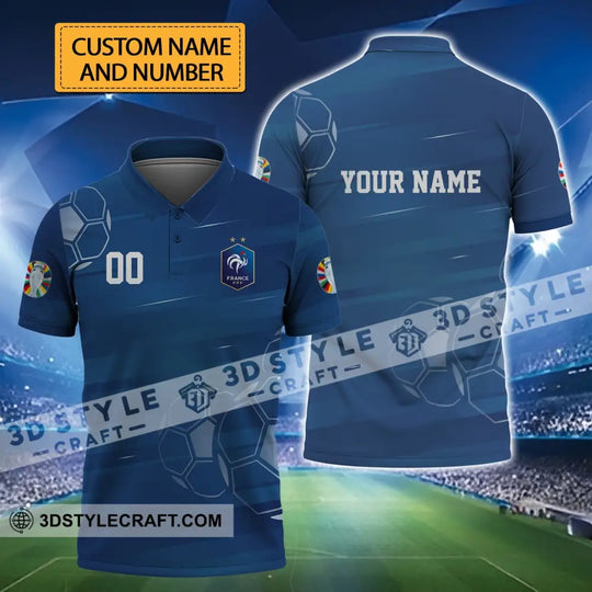 Unisex Shirt - Custom Name And Number, Euro 2024 Shirt, France National Team style option 1