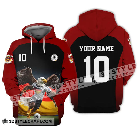 Unisex Shirt - Custom Name And Number, Euro 2024 German Eagle Shirt style option 2