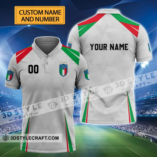 Unisex Shirt - Custom Name And Number, Euro 2024 Shirt, Italia Team style option 1