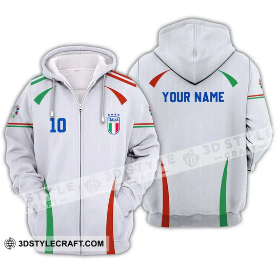 Unisex Shirt - Custom Name And Number Shirt, Euro 2024 Shirt, Italy Team style option 2