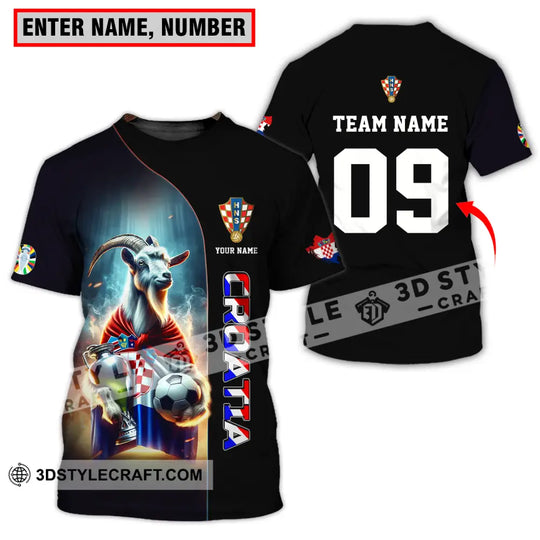Unisex Shirt - Custom Name And Number Euro 2024 Shirt National Team, Croatia style option 1