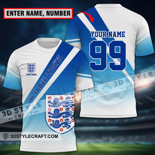 Unisex Shirt - Custom Name And Number Shirt, Euro 2024 National Team, England Team style option 1