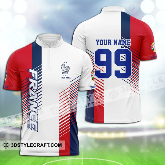 Unisex Shirt - Custom Name And Number Shirt, Euro 2024 National Team, France Team style option 3
