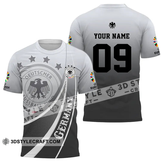 Unisex Shirt - Custom Name And Number Shirt, Euro 2024 National Team, Germany Deutsche style option 2