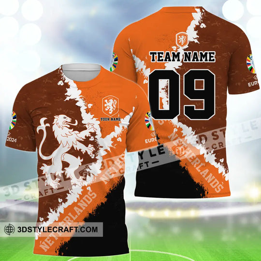 Unisex Shirt - Custom Name And Number Shirt, Euro 2024 National Team, Netherlands style option 2