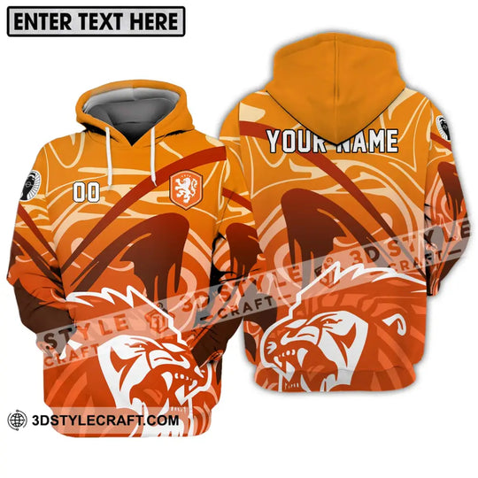 Unisex Shirt - Custom Name And Number Euro 2024 Shirt, The Royal Dutch Netherlands, Lion Shirt style option 3
