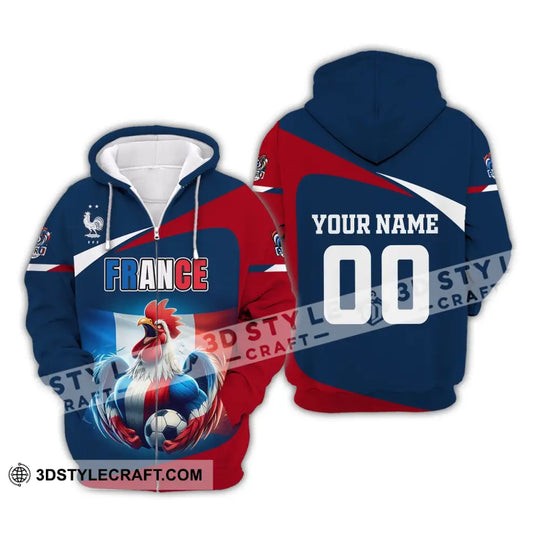 Unisex Shirt, Custom Name and Number France Euro 2024 Football Shirt, France Football Polo Long Sleeve style option 4