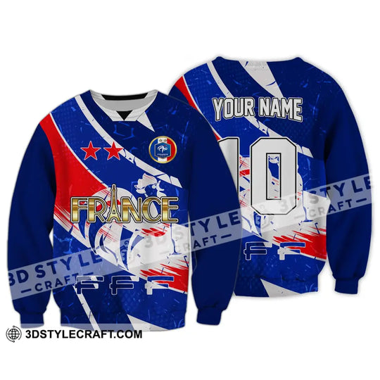 Unisex Shirt - Custom Name And Number Shirt, France National Team style option 4