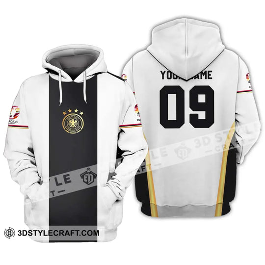 Unisex Shirt - Custom Name And Number Shirt, Germany Black Line Euro 2024 Shirt style option 3