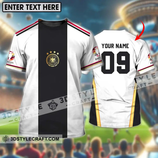 Unisex Shirt - Custom Name And Number Shirt, Germany Black Line Euro 2024 Shirt style option 1