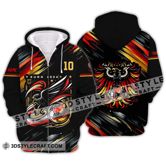 Unisex Shirt - Custom Name And Number, Germany Euro 2024 Eagle Shirt style option 2