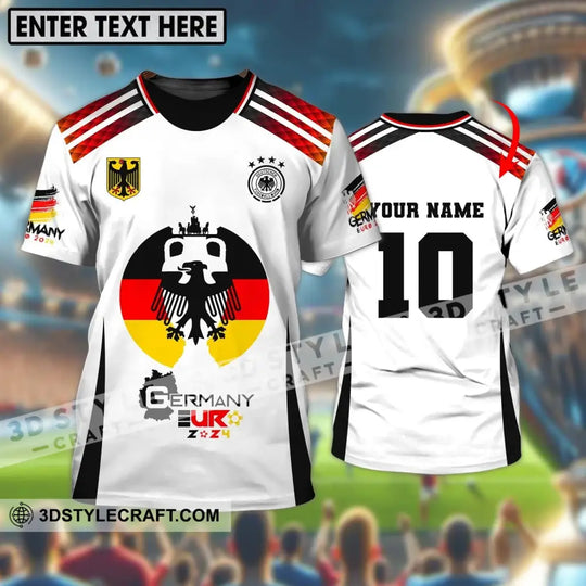 Unisex Shirt, Custom Name and Number Germany Euro 2024 Football Shirt, Germany Football Polo Long Sleeve style option 1