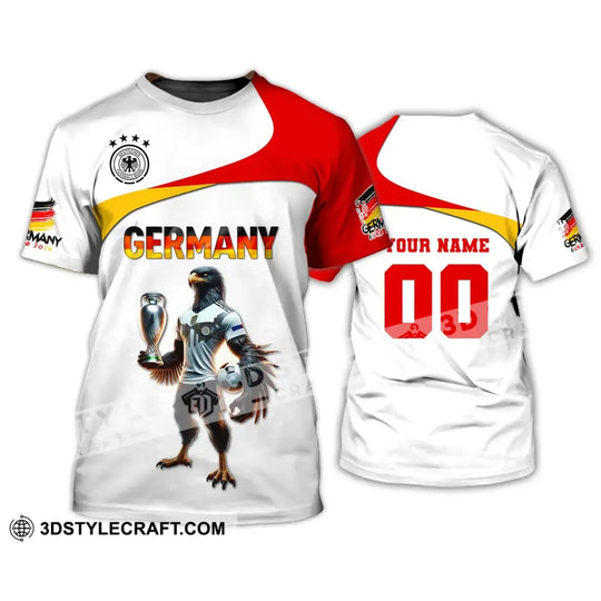 Unisex Shirt, Custom Name and Number Germany Euro 2024 Football Shirt, Germany Football Polo Long Sleeve style option 2