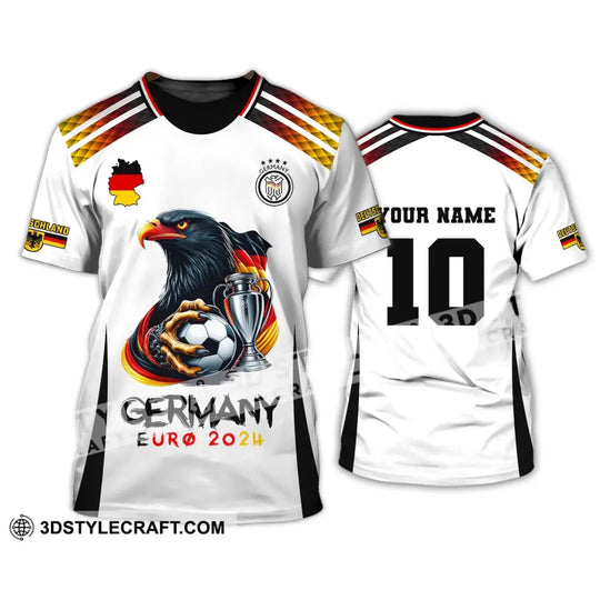 Unisex Shirt, Custom Name and Number Germany Football Shirt, Germany Euro 2024 Polo Long Sleeve style option 3