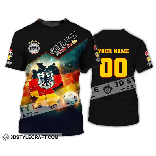 Unisex Shirt, Custom Name and Number Germany Football Shirt, Germany Football Polo Long Sleeve, Euro 2024 Shirt style option 3