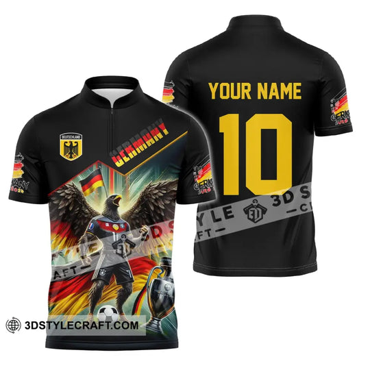 Unisex Shirt, Custom Name and Number Germany Football Shirt, Germany Football Polo Long Sleeve Shirt style option 4