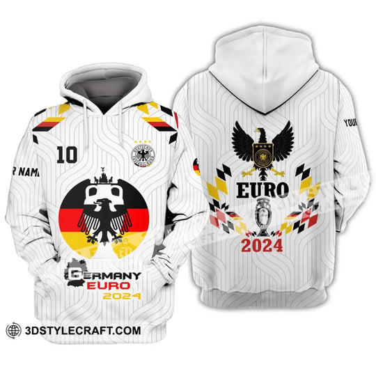 Unisex Shirt - Custom Name And Number Shirt, Germany Team Euro 2024 Shirt style option 3
