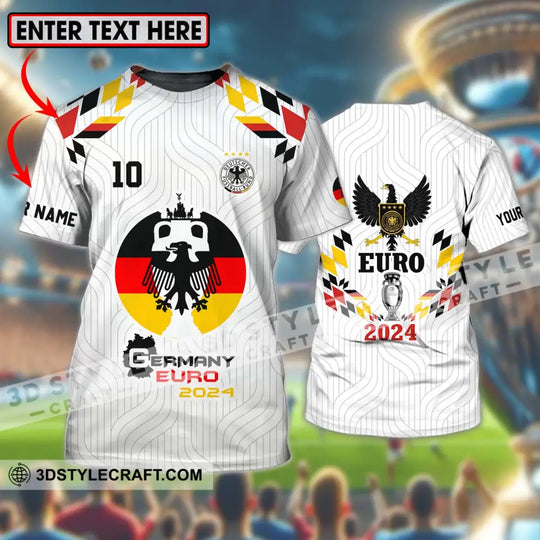 Unisex Shirt - Custom Name And Number Shirt, Germany Team Euro 2024 Shirt style option 1