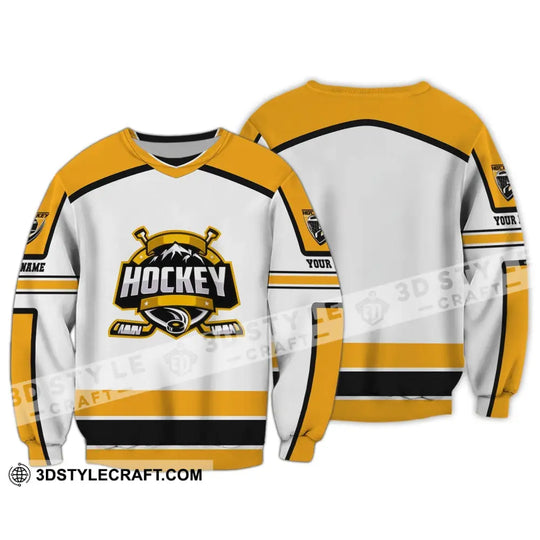 Unisex Shirt, Custom Name and Number Hockey T-Shirt, Hockey Hoodie, Gift for Hockey Player style option 3