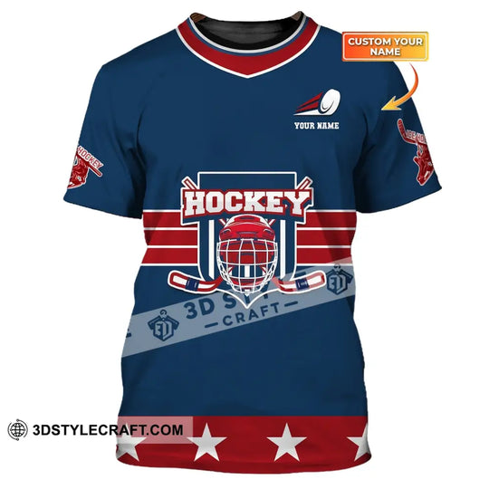 Unisex Shirt, Custom Name and Number Hockey T-Shirt, Hockey Polo, Gift for Hockey Player style option 1
