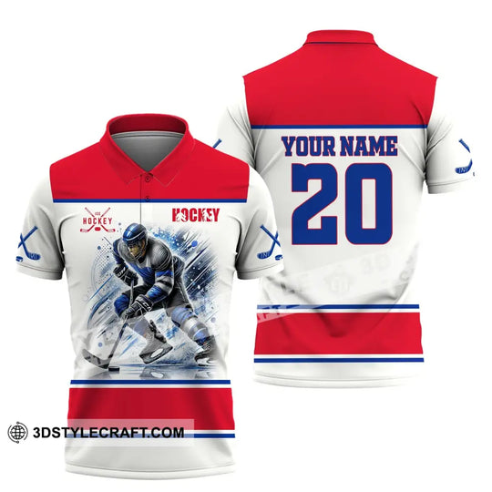 Unisex Shirt, Custom Name and Number Ice Hockey Shirt, T-Shirt for Ice Hockey Club, Gift for Ice Hockey Players style option 4