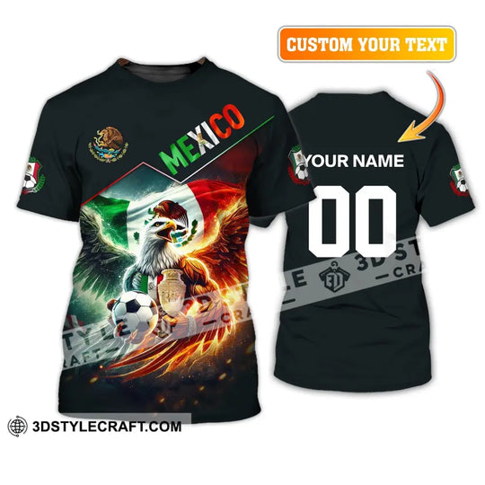 Unisex Shirt, Custom Name and Number Mexico Football T-Shirt, Euro 2024 Mexico Football Polo Long Sleeve Shirt style option 2