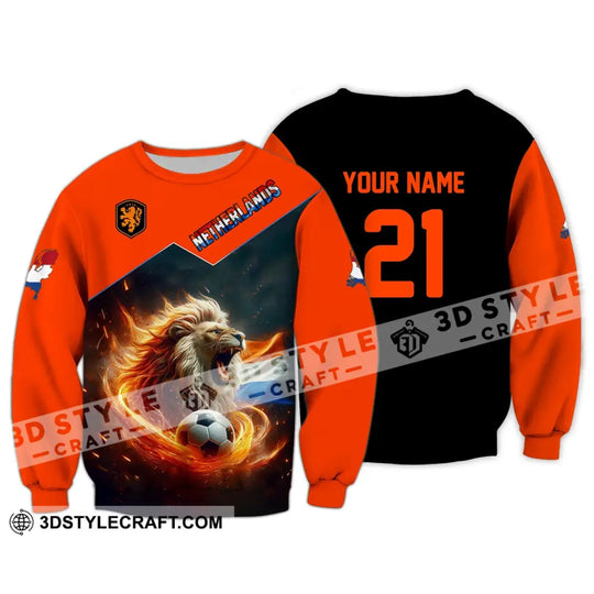 Unisex Shirt - Custom Name And Number National Team Shirt, Netherlands style option 4