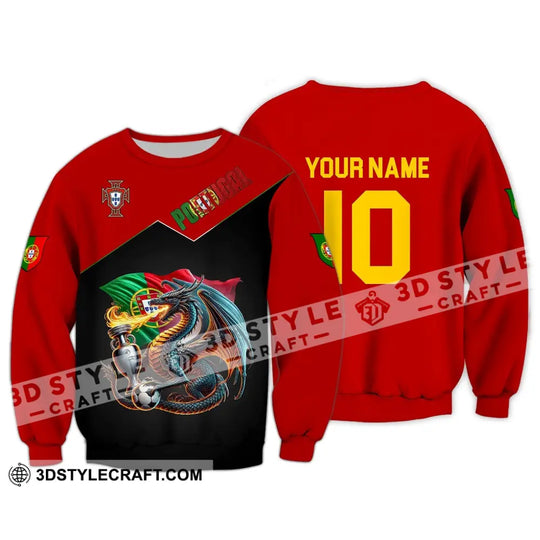 Unisex Shirt - Custom Name And Number National Team Sport Shirt, Portugal style option 4