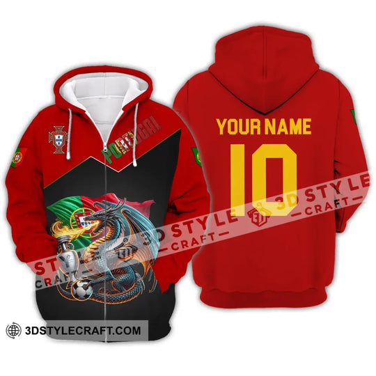 Unisex Shirt - Custom Name And Number National Team Sport Shirt, Portugal style option 3