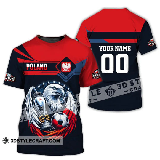 Unisex Shirt, Custom Name and Number Poland Football Polo Shirt, Euro 2024 Poland Football Hoodie Long Sleeve Shirt style option 2
