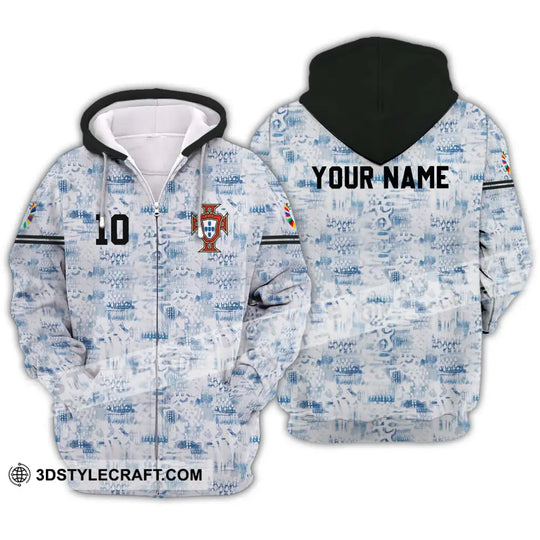 Unisex Shirt - Custom Name And Number Portugal National Team Shirt style option 2