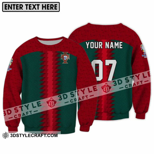 Unisex Shirt - Custom Name And Number Portugal Team Shirt style option 3