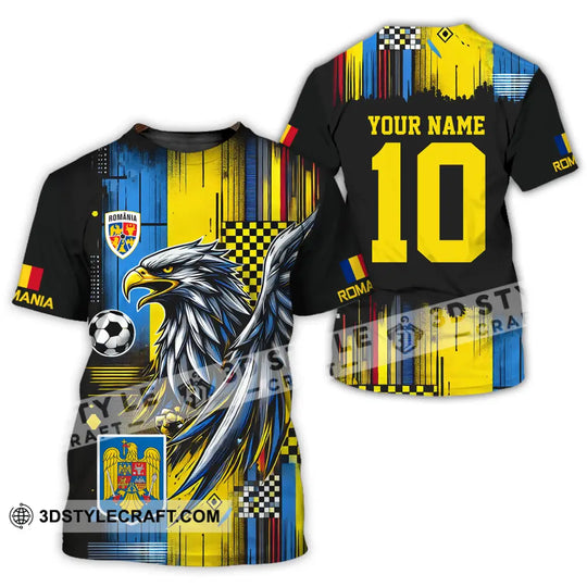 Unisex Shirt - Custom Name And Number Romania Shirt Enhance style option 2