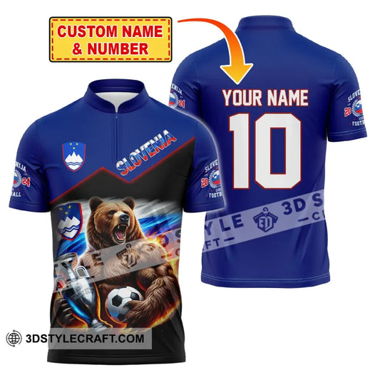 Unisex Shirt, Custom Name and Number Slovakia Football Polo Shirt, Euro 2024 Slovakia Football Hoodie Long Sleeve Shirt style option 4
