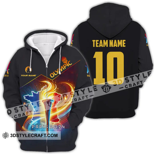 Unisex Shirt - Custom Name And Number Sport Shirt, Olympic Dark Shirt style option 4