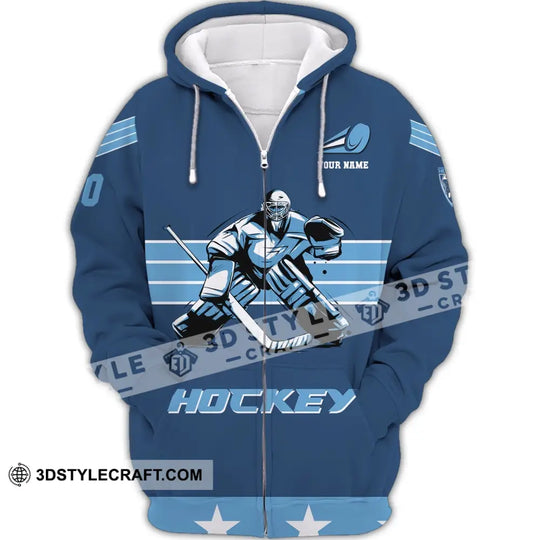 Unisex Shirt, Custom Name and Number T-Shirt, Hockey Shirt, Hockey Polo, Gift for Hockey Player style option 2