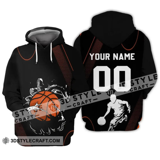 Unisex Shirt - Custom Name and Number T-Shirt - Personalized Basketball Shirt - Basketball Clothing style option 4