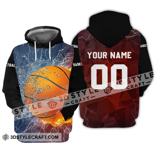 Unisex Shirt - Custom Name and Number T-Shirt - Personalized Basketball Shirt - Basketball Sportwear style option 4