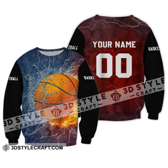 Unisex Shirt - Custom Name and Number T-Shirt - Personalized Basketball Shirt - Basketball Sportwear style option 3