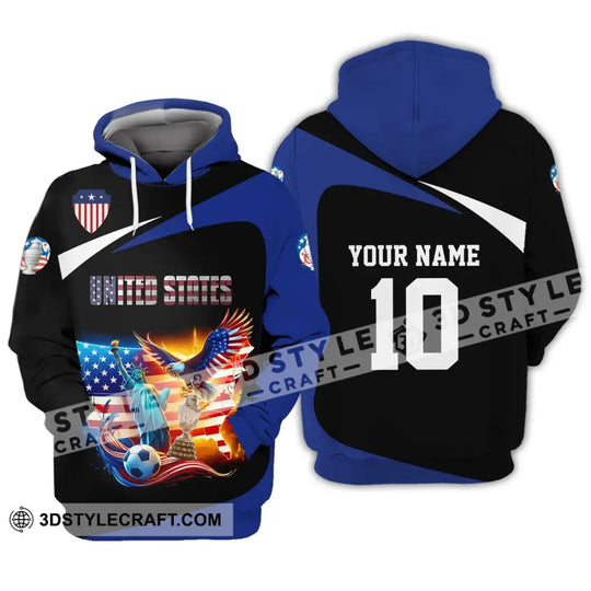 Unisex Shirt - Custom Name And Number Shirt, United States National Team style option 2