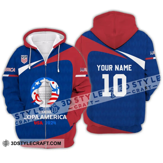 Unisex Shirt - Custom Name And Number Shirt, USA National Team Lover style option 3