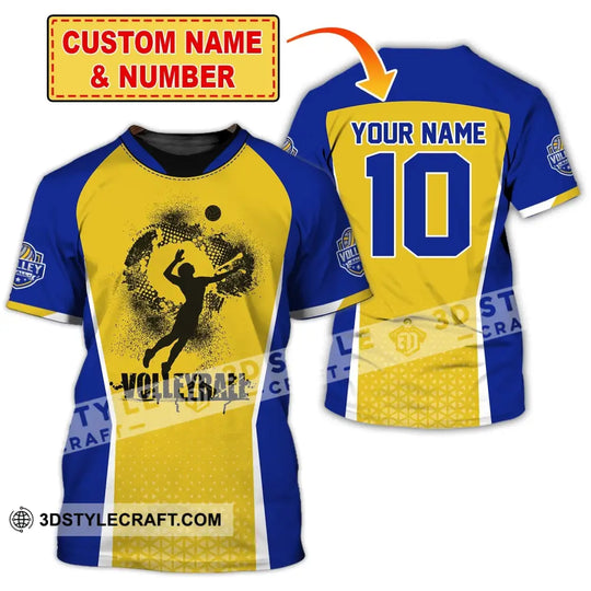 Unisex Shirt, Custom Name and Number Volleyball Shirt, Volleyball Club Uniform, Volleyball Hoodie T-Shirt style option 1