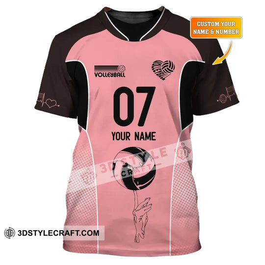 Unisex Shirt, Custom Name and Number Volleyball Shirt, Volleyball Hoodie, Volleyball Team T-Shirt, Gift for Volleyball Players style option 1