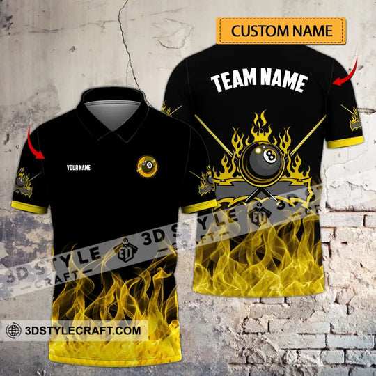 Unisex Shirt - Custom Name And Team Name Billiard Shirt style option 1
