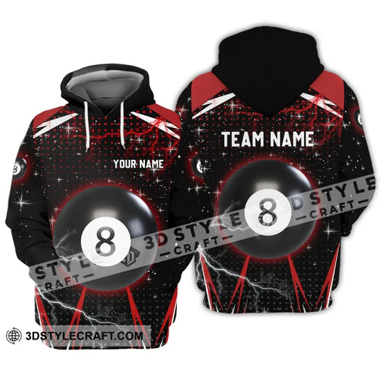 Unisex Shirt - Custom Name And Team Name Shirt - Billiard Thunder style option 3