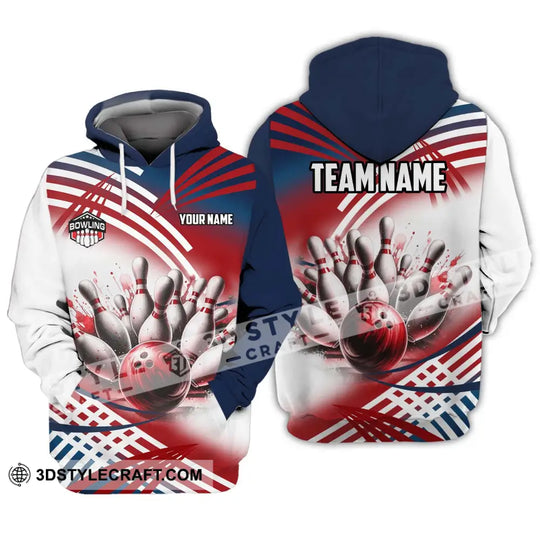 Unisex Shirt - Custom Name And Team Name Shirt, Blood Bowling Ball style option 3