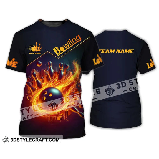 Unisex Shirt, Custom Name and Team Name Bowling Shirt, Bowling Club Polo Shirt style option 2